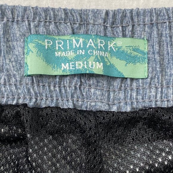 Primark Swim Shorts Mens size Medium Trunks Bathing Suit Board Shorts Blue-Gray - Picture 6 of 10